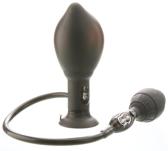 A&E Vibrating Inflatable Butt Plug, butt plug